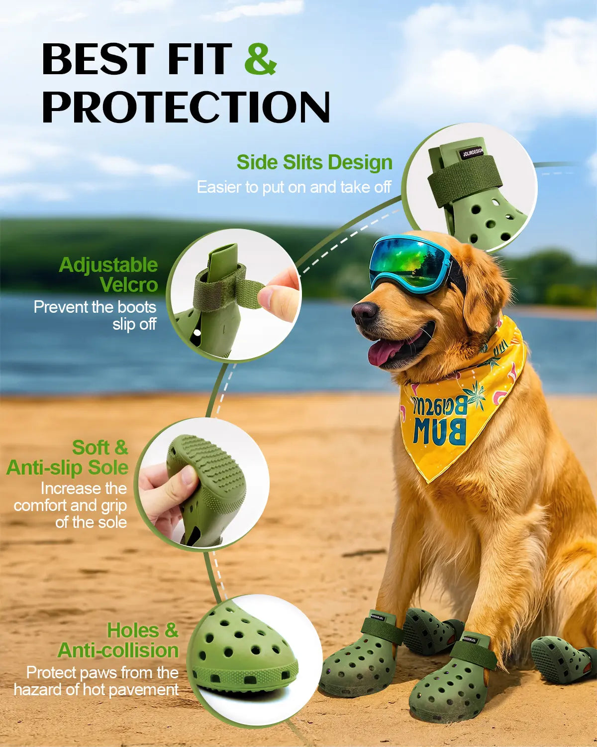 Protective Paw Booties for Dogs